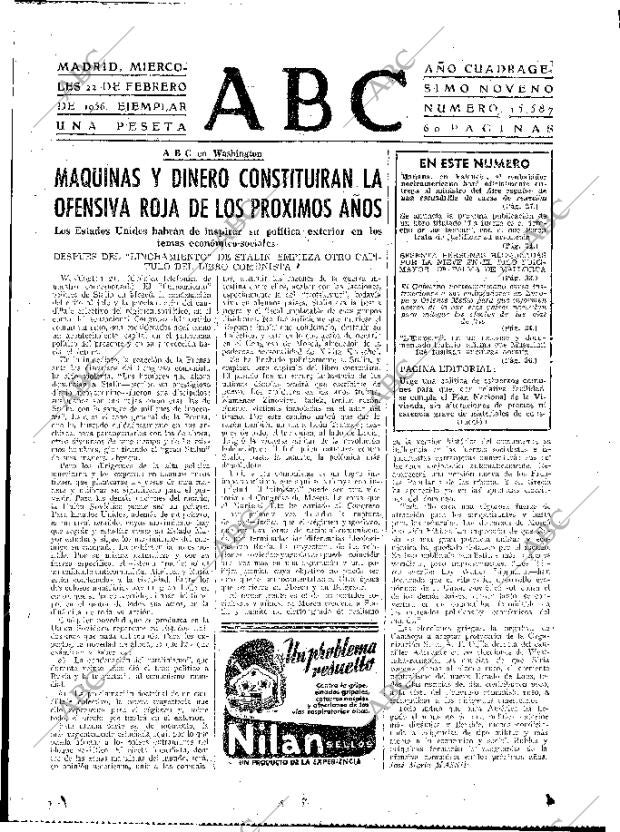 ABC MADRID 22-02-1956 página 21