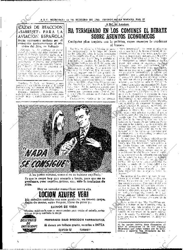 ABC MADRID 22-02-1956 página 25