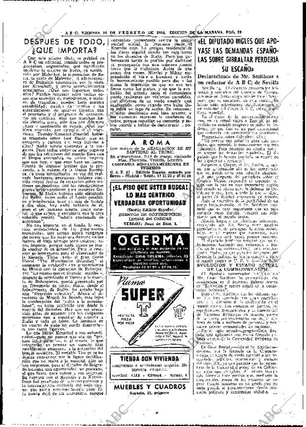 ABC MADRID 24-02-1956 página 19