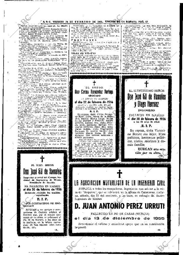 ABC MADRID 24-02-1956 página 39