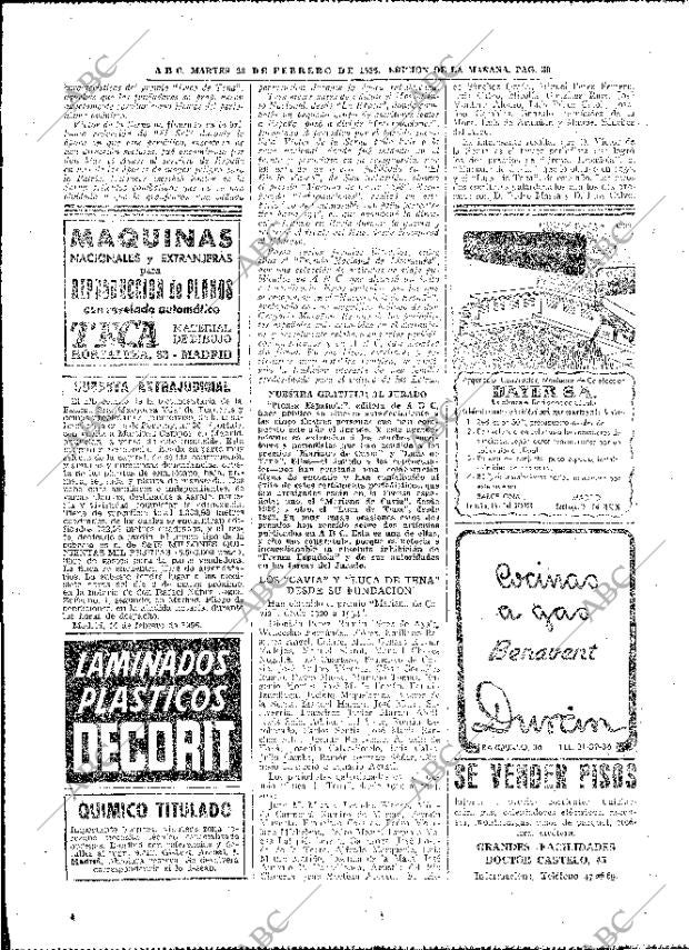 ABC MADRID 28-02-1956 página 28