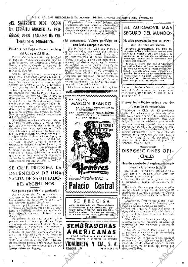 ABC SEVILLA 29-02-1956 página 16