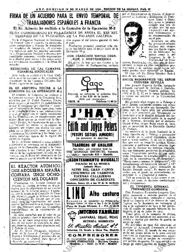 ABC MADRID 18-03-1956 página 67