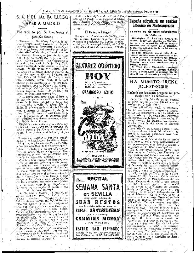 ABC SEVILLA 18-03-1956 página 23