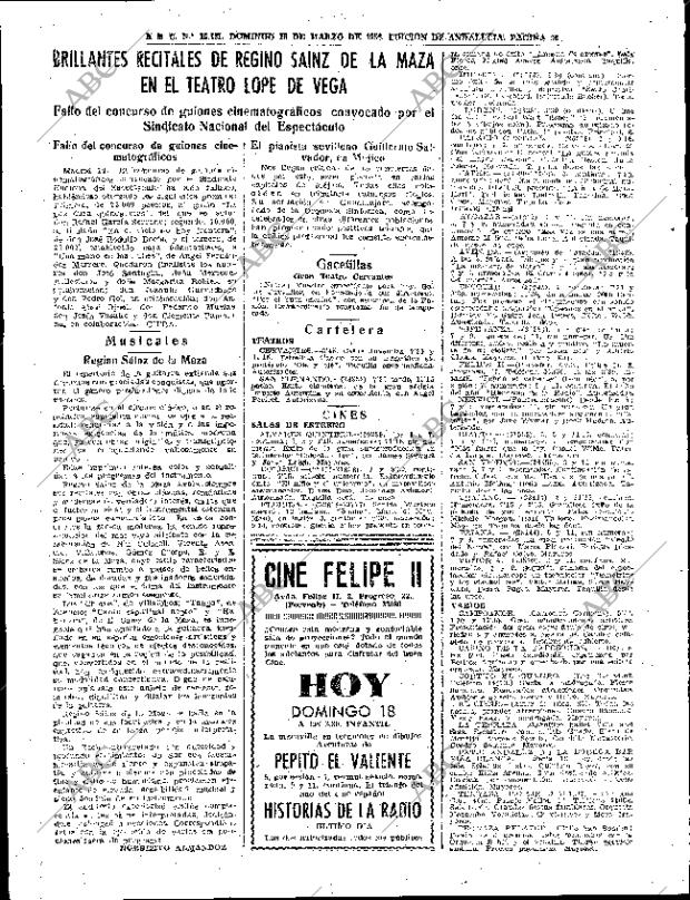 ABC SEVILLA 18-03-1956 página 36