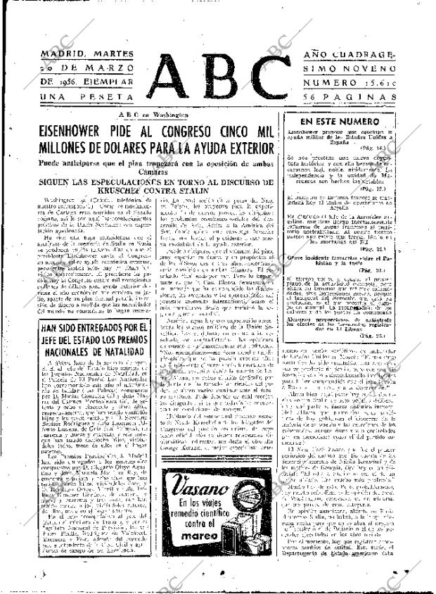 ABC MADRID 20-03-1956 página 15