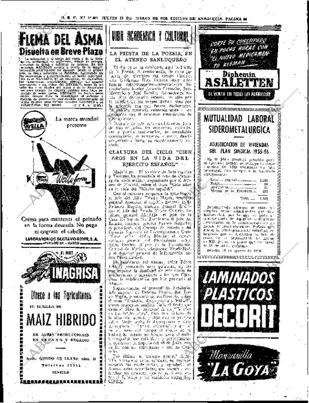 ABC SEVILLA 22-03-1956 página 24