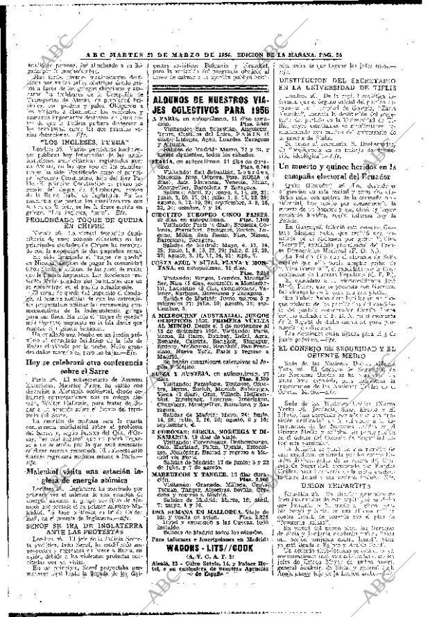 ABC MADRID 27-03-1956 página 20