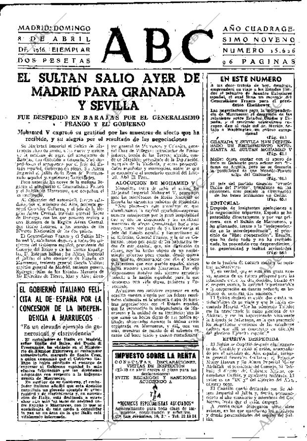 ABC MADRID 08-04-1956 página 55