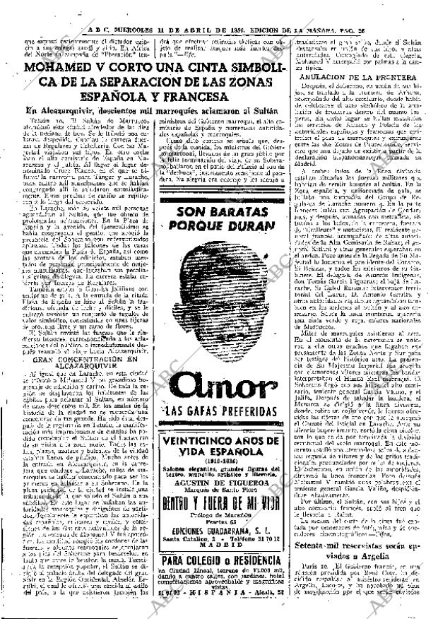 ABC MADRID 11-04-1956 página 26