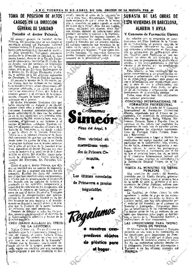 ABC MADRID 13-04-1956 página 44