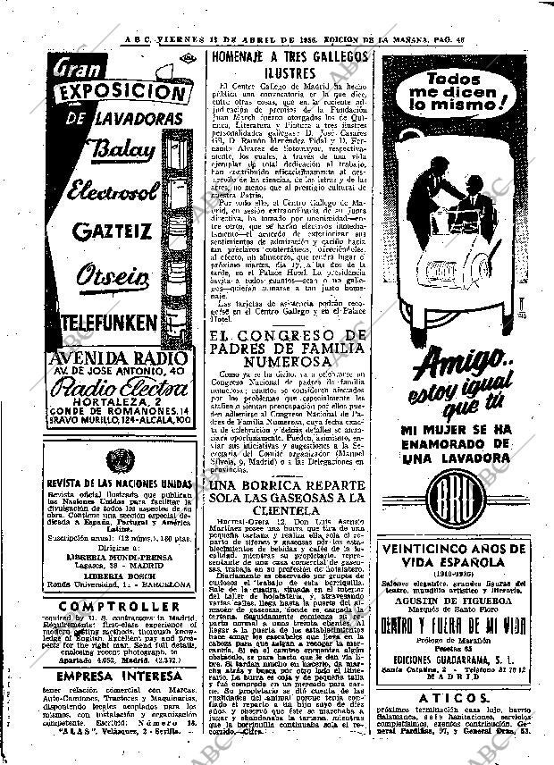 ABC MADRID 13-04-1956 página 46