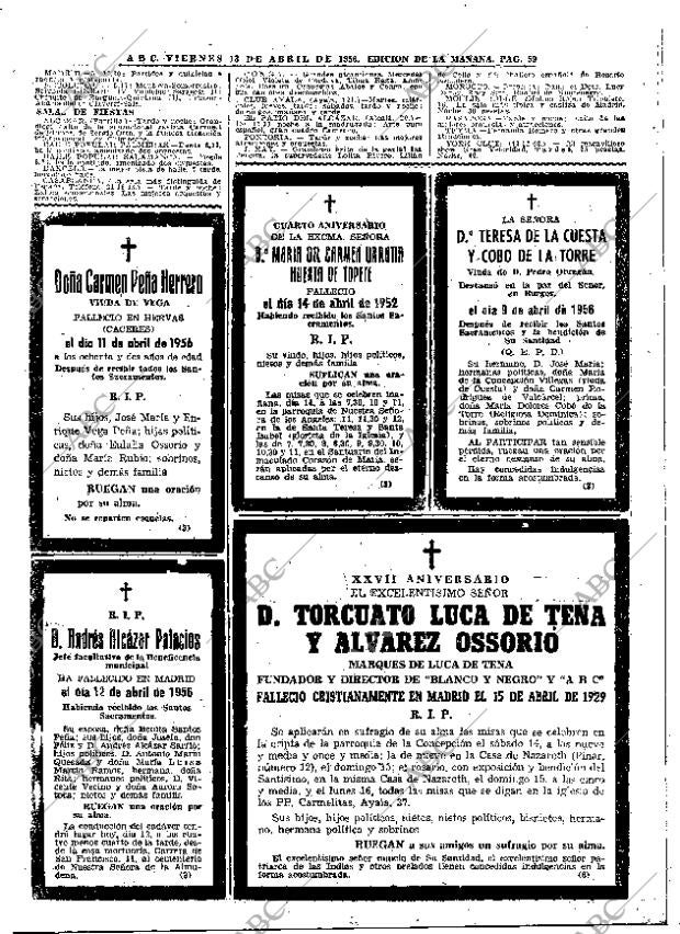 ABC MADRID 13-04-1956 página 59