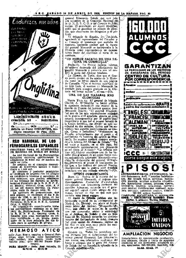ABC MADRID 14-04-1956 página 28