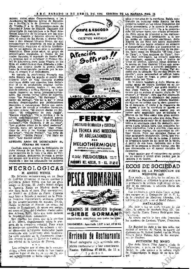 ABC MADRID 14-04-1956 página 32