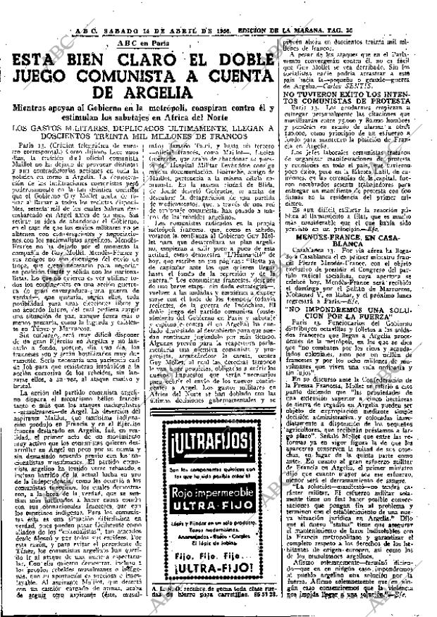 ABC MADRID 14-04-1956 página 34