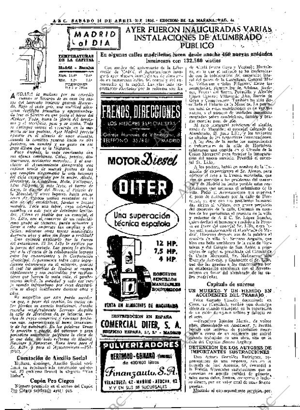 ABC MADRID 14-04-1956 página 43