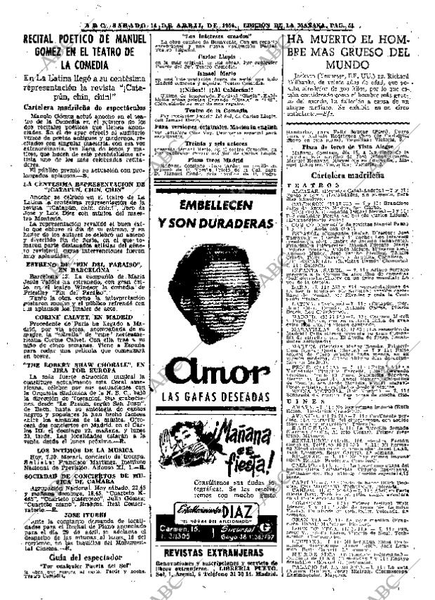 ABC MADRID 14-04-1956 página 49