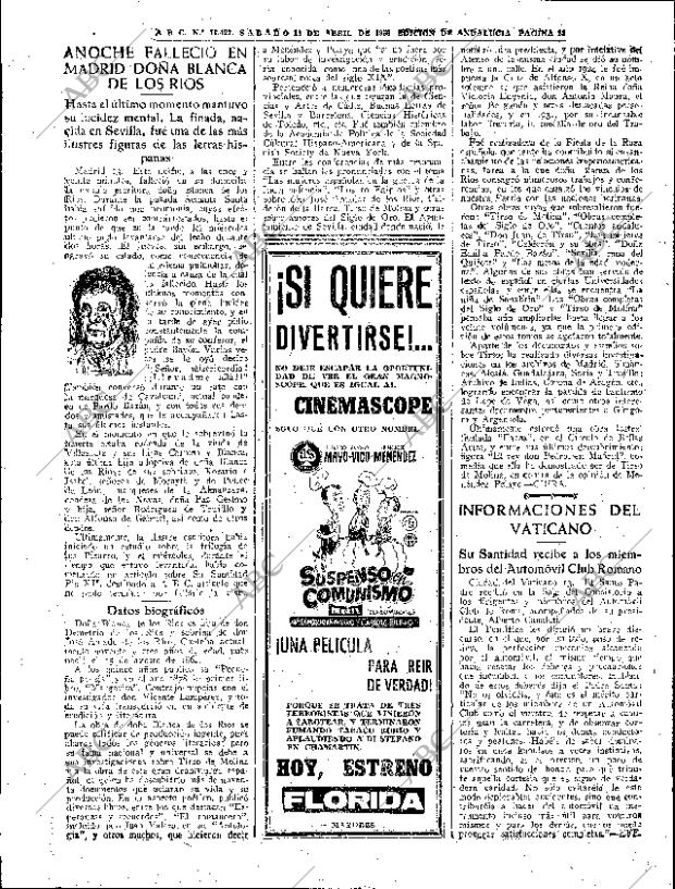 ABC SEVILLA 14-04-1956 página 22