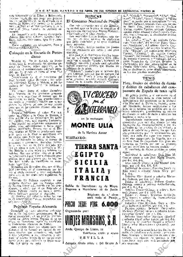 ABC SEVILLA 14-04-1956 página 38