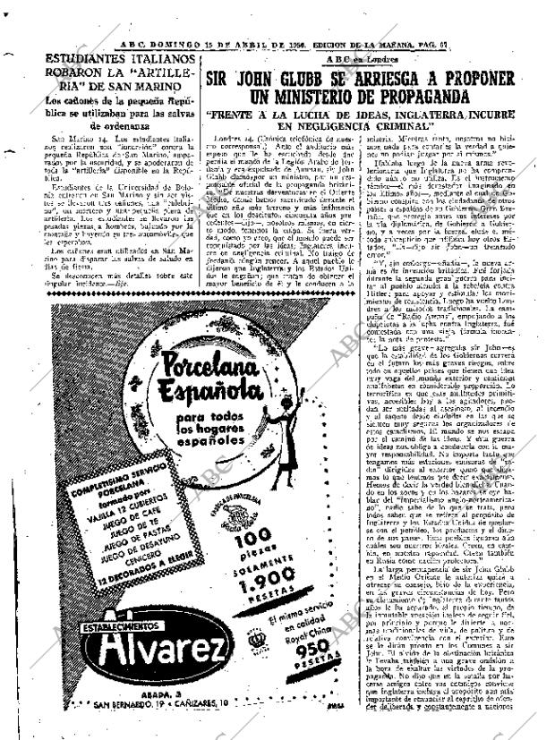 ABC MADRID 15-04-1956 página 67