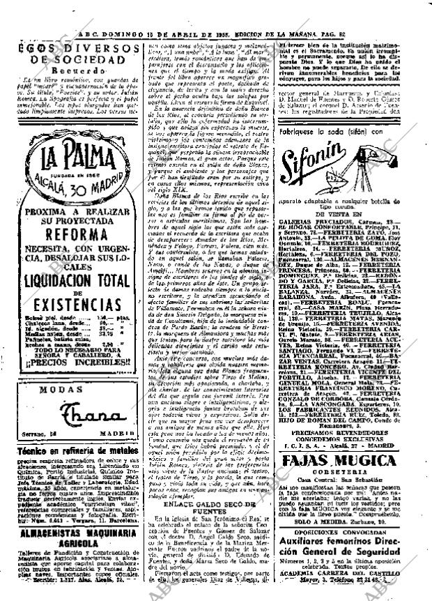 ABC MADRID 15-04-1956 página 82