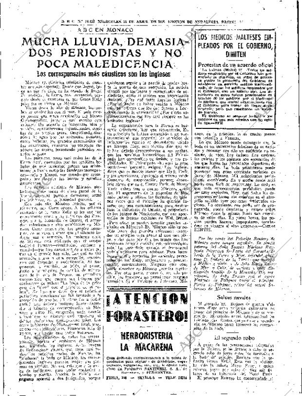 ABC SEVILLA 18-04-1956 página 43