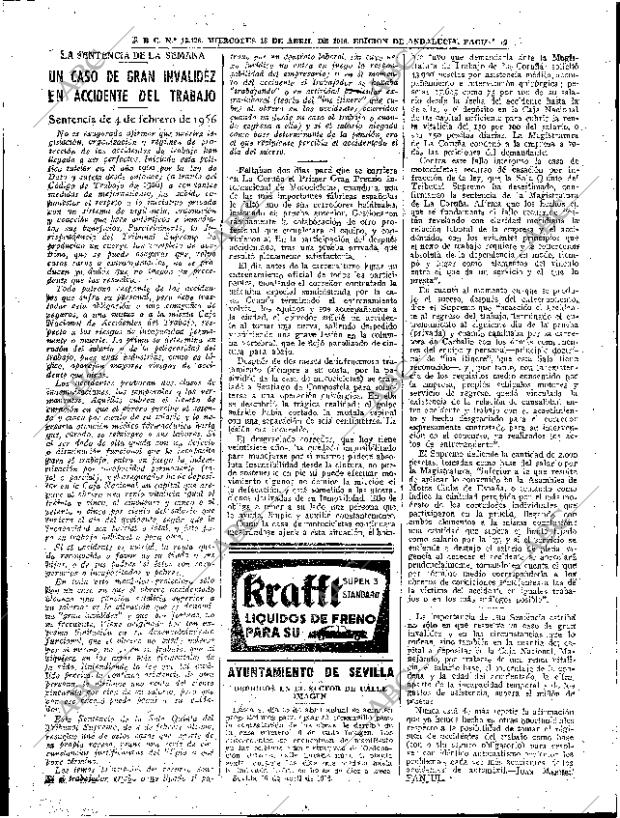 ABC SEVILLA 18-04-1956 página 45