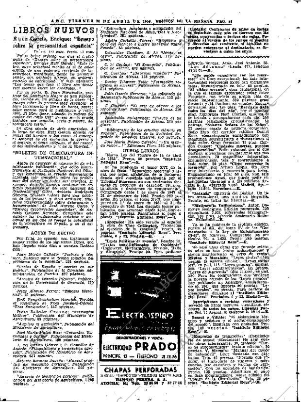 ABC MADRID 20-04-1956 página 54