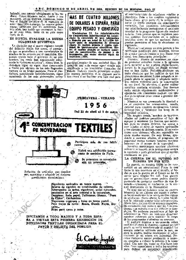 ABC MADRID 22-04-1956 página 57