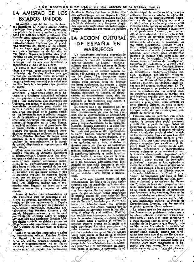 ABC MADRID 22-04-1956 página 64