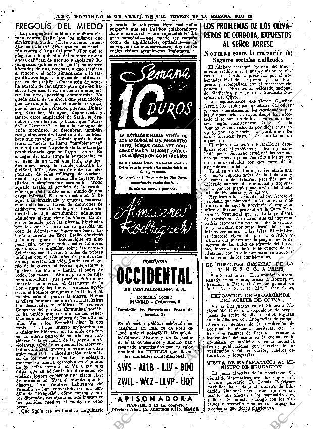 ABC MADRID 22-04-1956 página 66