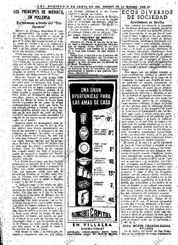ABC MADRID 22-04-1956 página 69