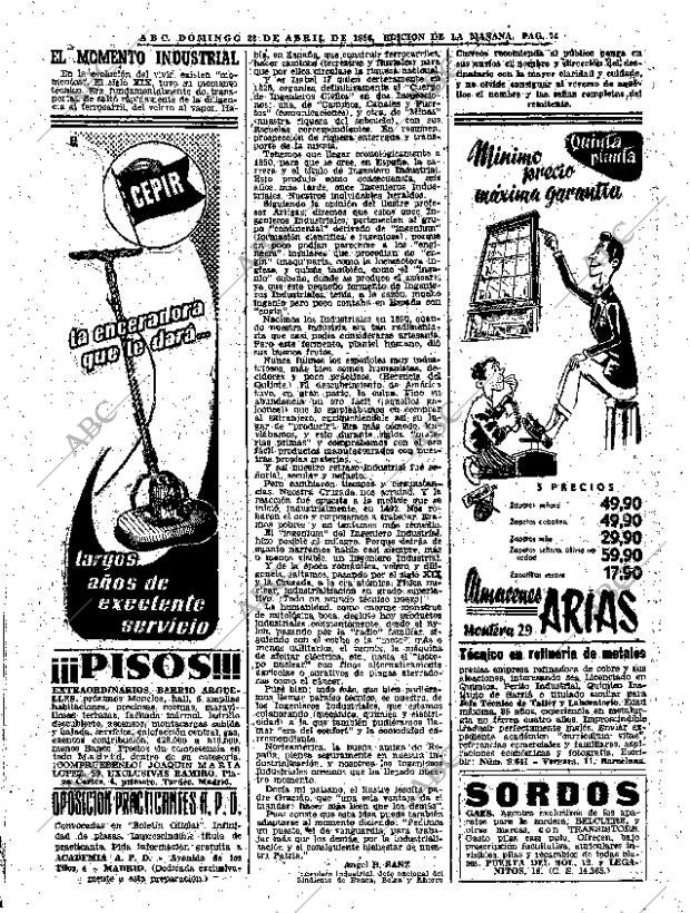 ABC MADRID 22-04-1956 página 74