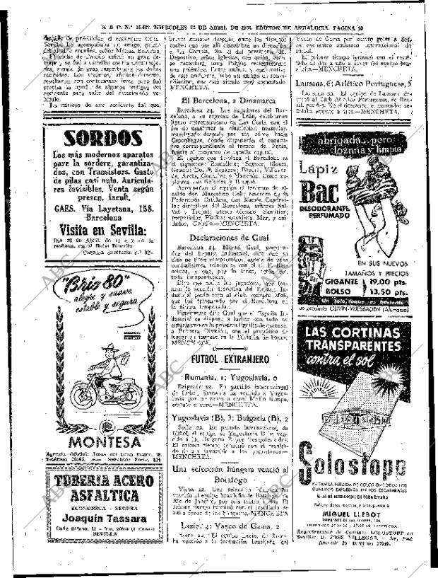 ABC SEVILLA 25-04-1956 página 40