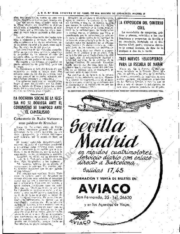 ABC SEVILLA 26-04-1956 página 17