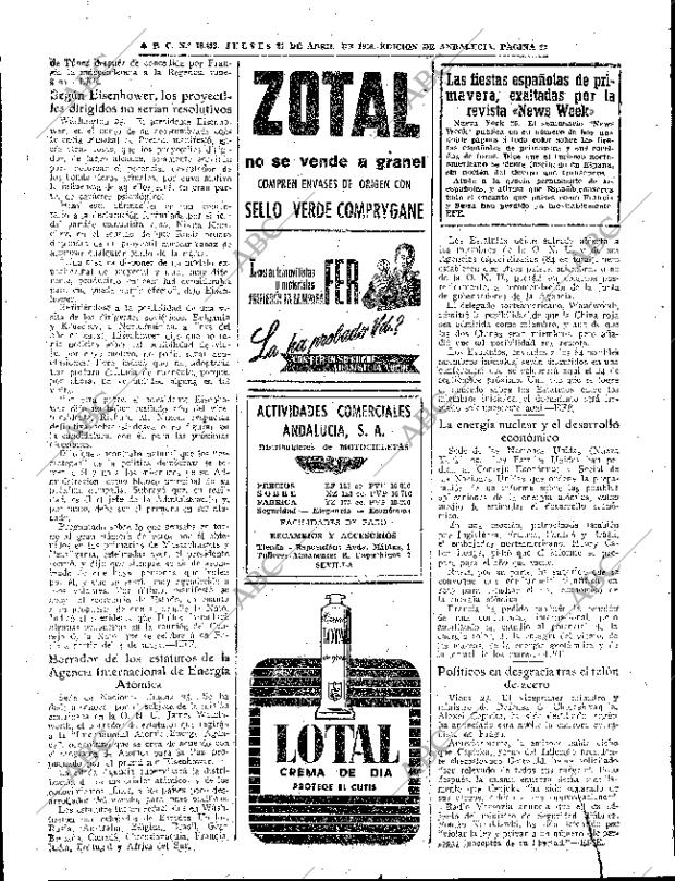ABC SEVILLA 26-04-1956 página 22