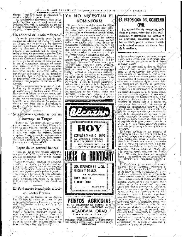 ABC SEVILLA 27-04-1956 página 21