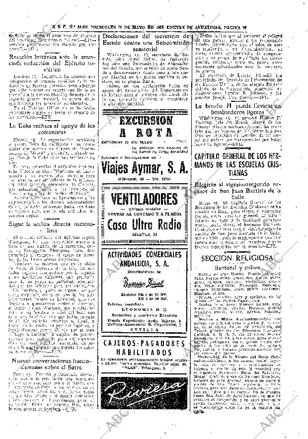 ABC SEVILLA 16-05-1956 página 28