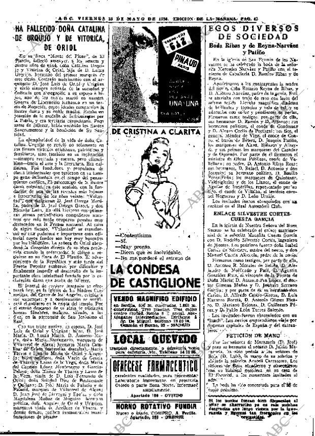 ABC MADRID 25-05-1956 página 42