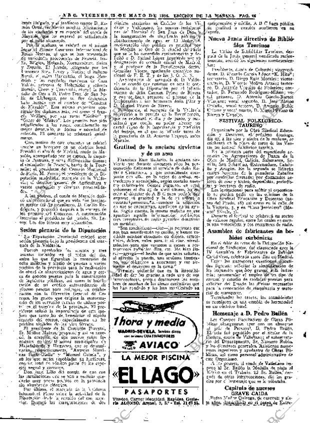 ABC MADRID 25-05-1956 página 46