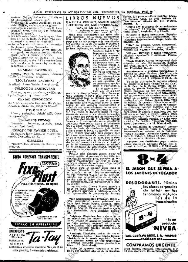 ABC MADRID 25-05-1956 página 50