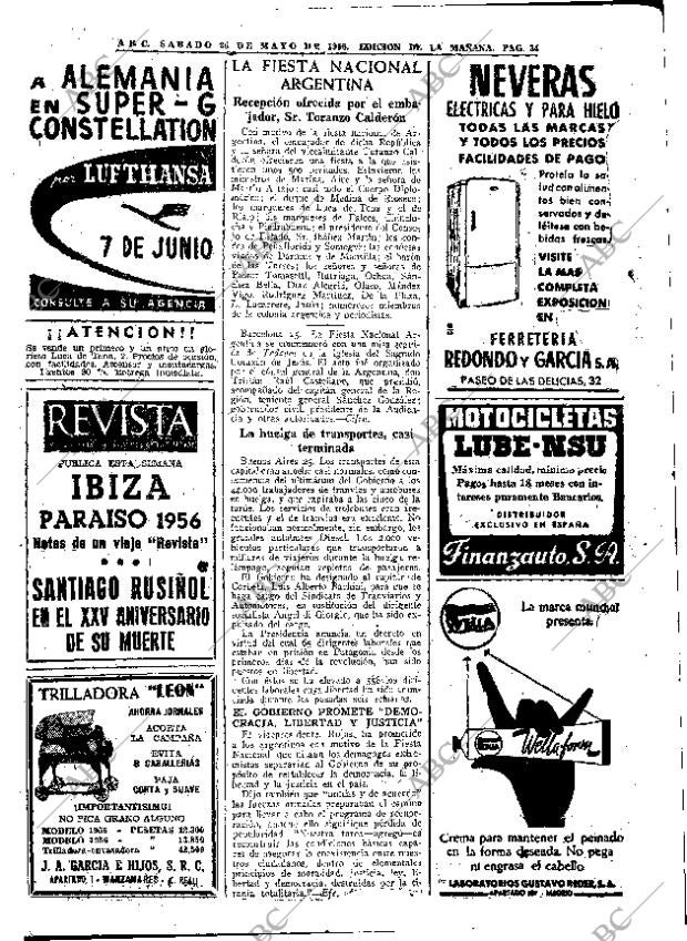 ABC MADRID 26-05-1956 página 34