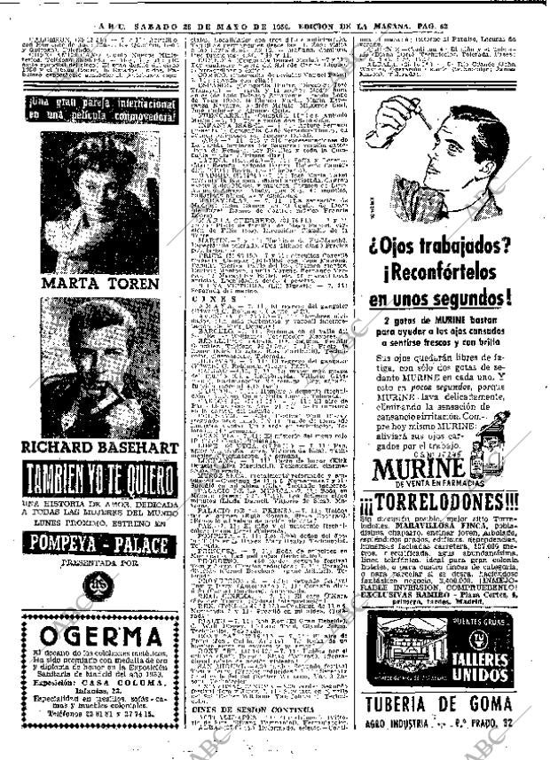 ABC MADRID 26-05-1956 página 62