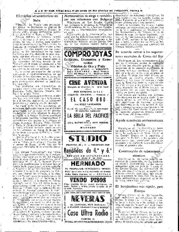 ABC SEVILLA 27-05-1956 página 16