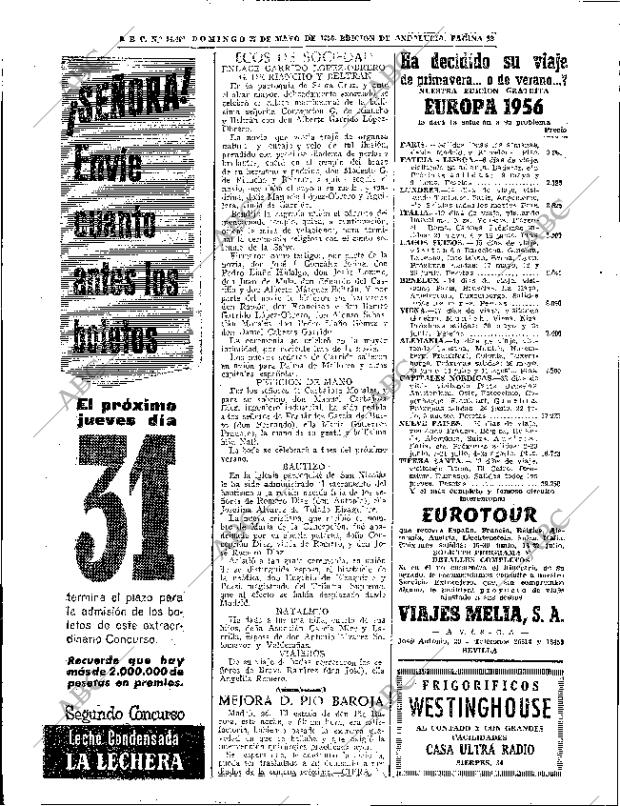 ABC SEVILLA 27-05-1956 página 22