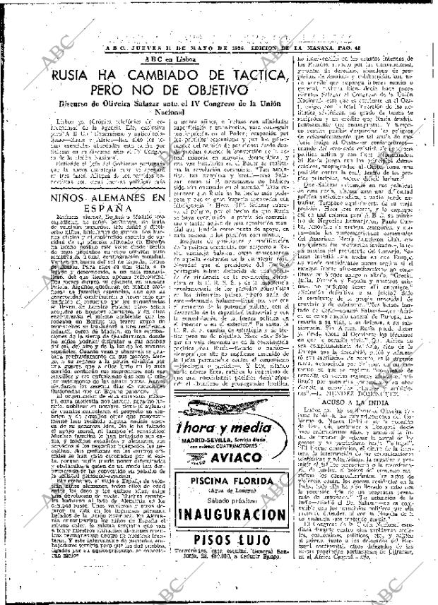 ABC MADRID 31-05-1956 página 48