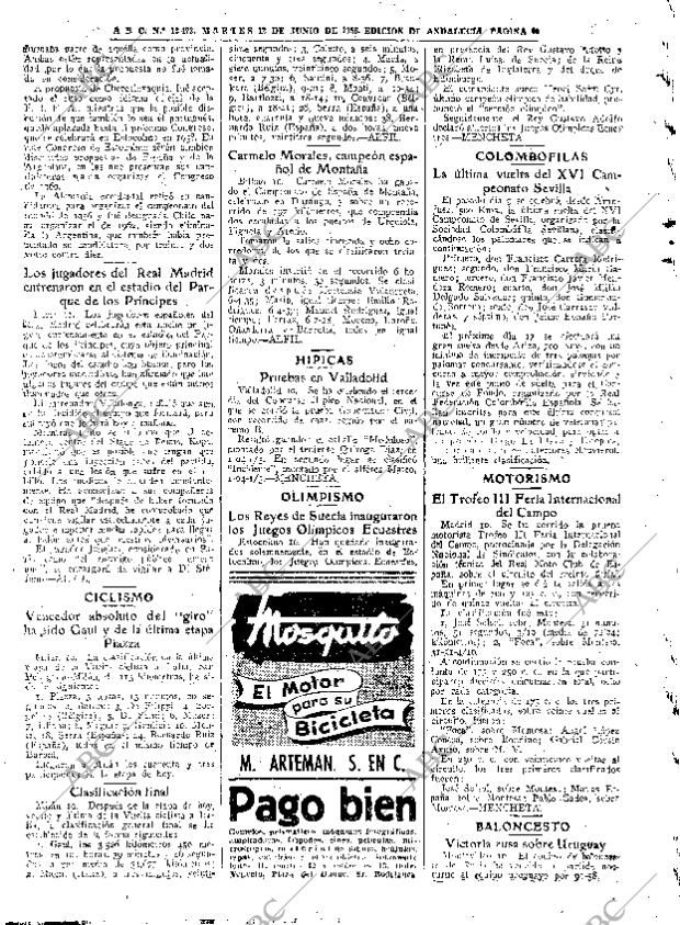 ABC SEVILLA 12-06-1956 página 40