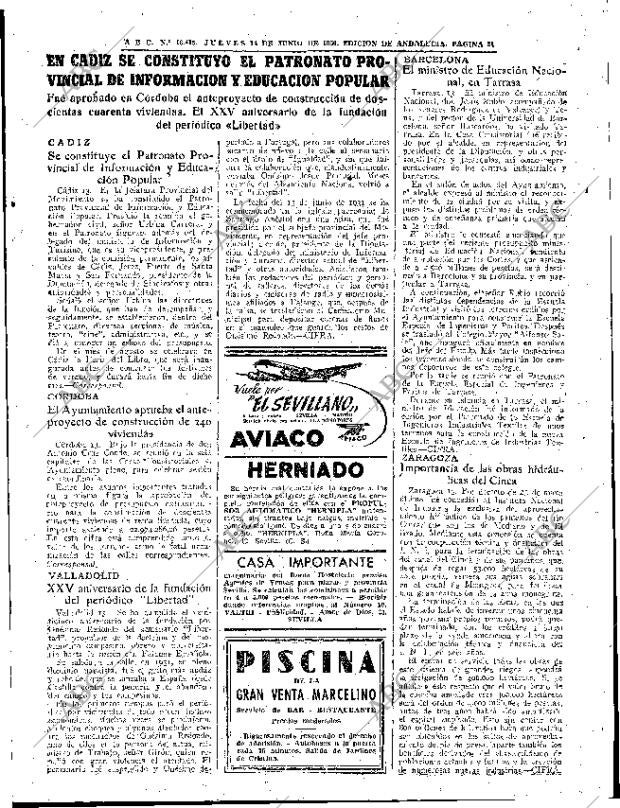 ABC SEVILLA 14-06-1956 página 21