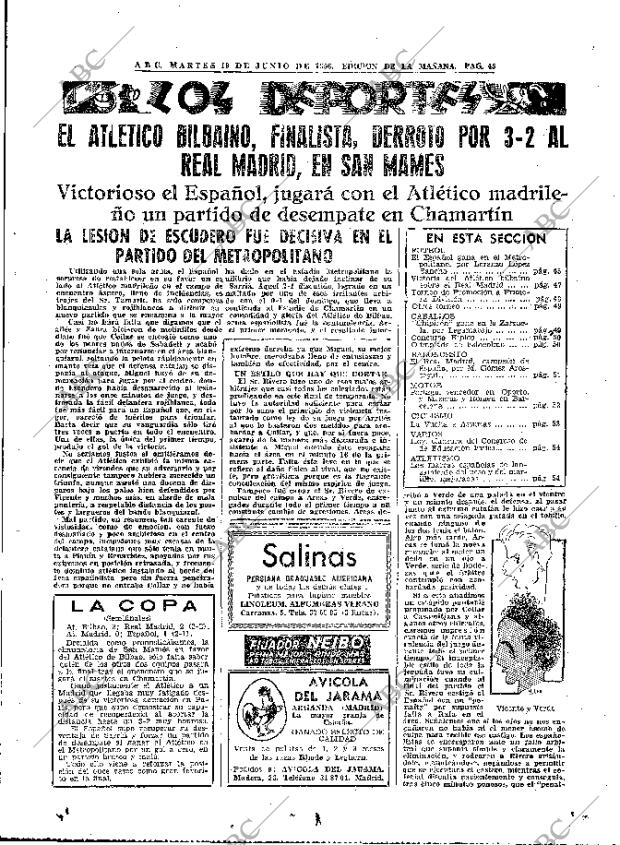 ABC MADRID 19-06-1956 página 43